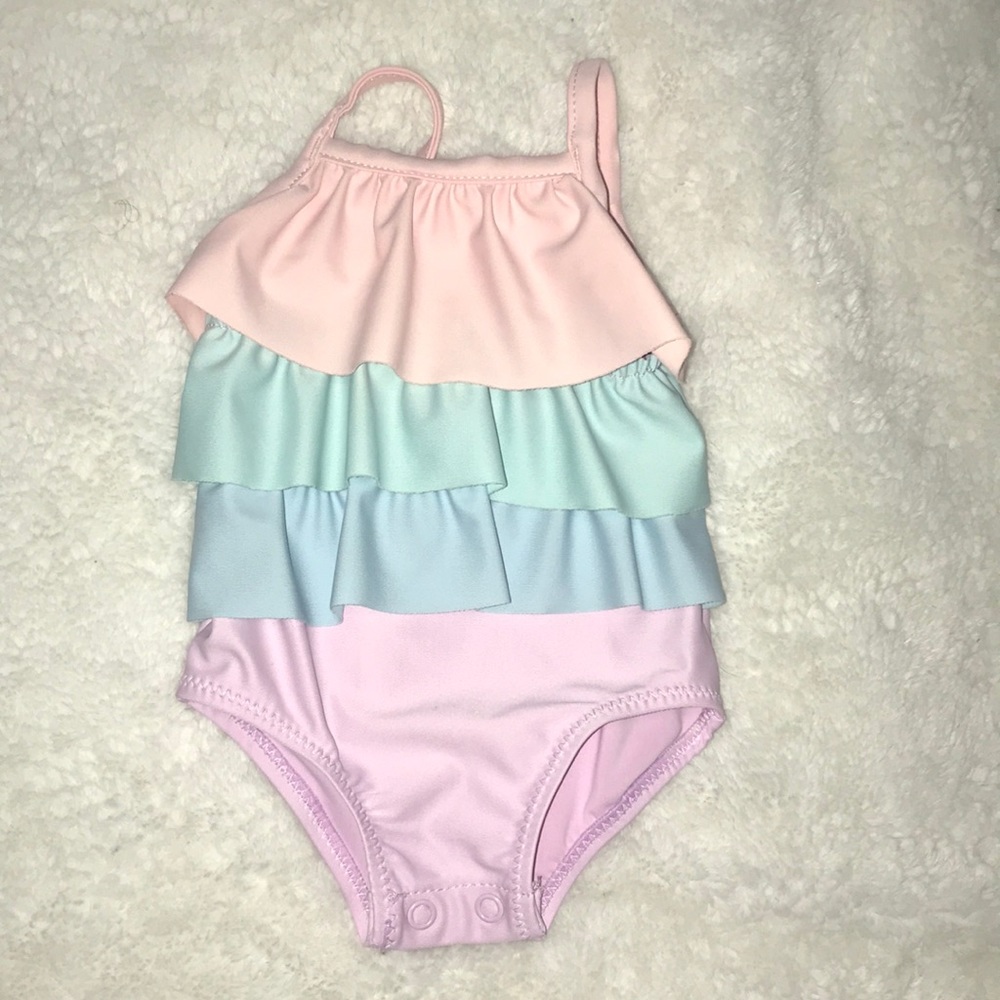 Carters Baby girl multi color swim suit
